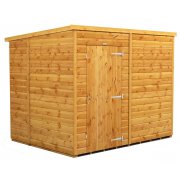 Power 8x6 Pent Garden Shed - Windowless / No Windows