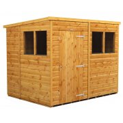 Power 8x6 Pent Garden Shed - Single Door