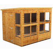 Power 8x6 Pent Potting Shed - Single Door