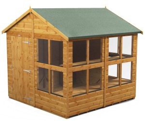 Power 8x8 Apex Potting Shed - Single Door