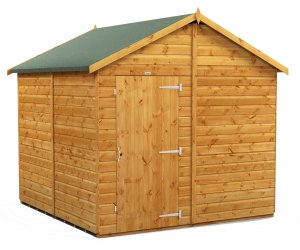 Power 8x8 Apex Garden Shed - Windowless