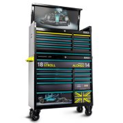 Aston Martin Aramco Formula One® Team x JCB Roller Cabinet and Top Tool Chest Stack