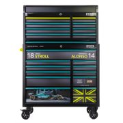 Aston Martin Aramco Formula One® Team x JCB Roller Cabinet and Top Tool Chest Stack