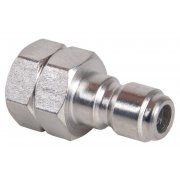 BE 1/4" Male QR to 1/4" Female - 275 Bar / 3990 Psi - Plated Steel Coupler