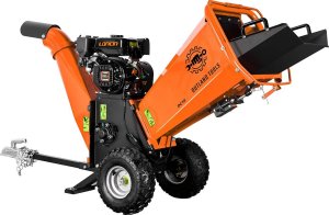 Outland Tools DC10 10cm Electric Start Petrol Wood Chipper 212cc