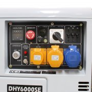 Hyundai DHY6000SE 5.3kW / 6.7kVA Silenced Standby Diesel Generator