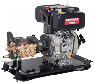 Skid Mounted E100-1031 Interpump Yanmar L70V Diesel Engined Pump Unit - 15lpm - 150 Bar / 2175 Psi