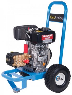 Evolution 1 E1T12125DYR Yanmar L48V Engined 125 Bar / 1812 Psi Diesel Pressure Washer