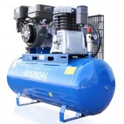 Hyundai HY140200PES Electric Start Petrol Air Compressor 29cfm, 14hp, 200L Litre Twin Cylinder Belt Drive