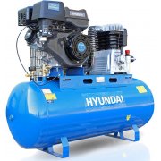 Hyundai HY140200PES Electric Start Petrol Air Compressor 29cfm, 14hp, 200L Litre Twin Cylinder Belt Drive