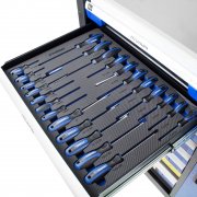 Hyundai HYTC9004 305 Piece 7 Drawer Premium Tool Chest Cabinet With XXL Stainless Steel Top