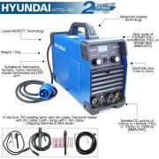 Hyundai HYTIG160 160A TIG / MMA / ARC Inverter Welder Single Phase 230V