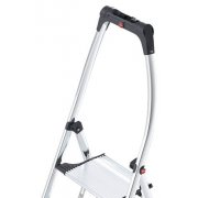 Hailo K100 Topline 2 Step Aluminium Step Ladder with Soft Grip Base