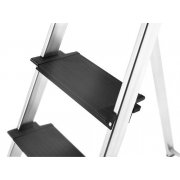 Hailo L100 Topline 3 Step Aluminium Step Ladder with Utility Platform