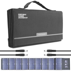 Hyundai H60 60W Portable & Foldable Solar Charger With USB & DC Connectivity