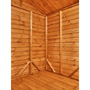 Power 14x4 Apex Garden Shed - Windowless Double Doors