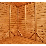 Power 20x4 Apex Garden Shed - Windowless Double Doors