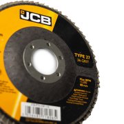 JCB Metal 36 Grit Flap Discs 115mm / 4.5'' x 22.23mm, 10 Pack