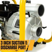 JCB-WP80T 80mm / 3’’ 7.5hp 224cc Petrol Trash Water Pump - 1000lpm