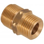 M22 Male to M22 Male 250 Bar / 3625 Psi - Brass Coupler