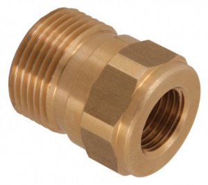 M22 Male to 1/4" BSP Female 250 Bar / 3625 Psi - Brass Coupler