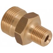 M22 Male to 3/8" NPT Male 250 Bar / 3625 Psi - Brass Adaptor