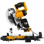 JCB Corded 210mm Brushless Sliding Mitre Saw with Laser Guide & Dust Collector / 230v