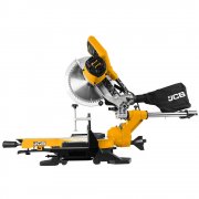 JCB Corded 254mm Sliding Mitre Saw with Laser Guide, Bevel 90-45 Degrees, Dust Collector