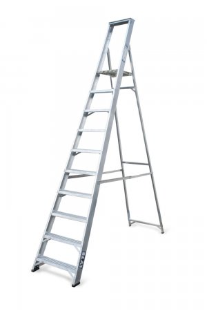 Lyte NESP10 Professional Swingback Stepladder 10 Tread Certified EN131-2