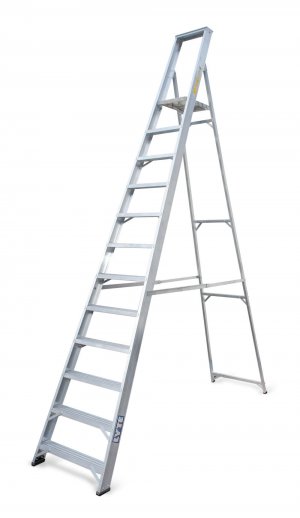 Lyte NESP12 Professional Stepladder 12 Tread Certified EN131-2