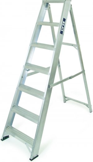 Lyte NESP7 Professional Swingback Stepladder 7 Tread Certified EN131-2