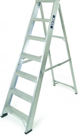 Lyte NESS7 Professional Swingback Stepladder 7 Tread Certified EN131-2