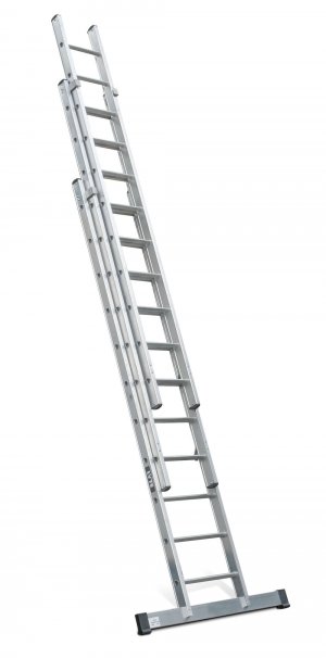 Lyte NGT330 Industrial EN131-2 Professional 3 Section Extension Ladder 3×11 Rung