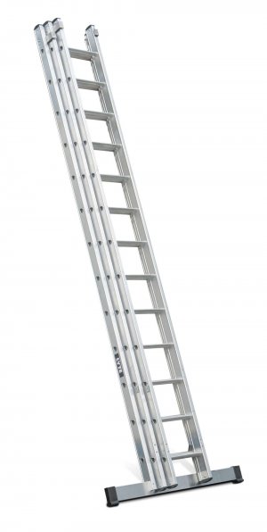 Lyte NGT335 Industrial EN131-2 Professional 3 Section Extension Ladder 3×13 Rung