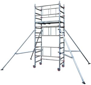 OneLyte One Man Industrial Mobile Platform Ladder Tower - 2.2m