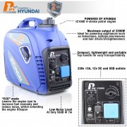 P1PE P2500i 2.2kW Portable Petrol Inverter Generator