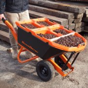 BucketBarrow Pro130D Dual Wheel Utility Wheelbarrow