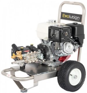 Evolution 2 SS2T21200PHR Honda GX390 200 Bar / 2900 Psi Pressure Washer with Stainless Steel Trolley