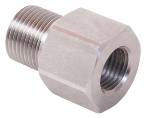 1/2" BSP Male to 3/8" BSP Female 600 Bar / 8700 Psi Stainless Steel Adaptor