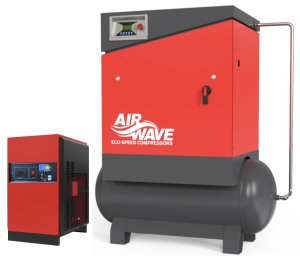 Airwave ECO-Speed TD Fixed Speed 52CFM - 10 Bar 300L Tank Mounted Compressor & Dryer - 400v