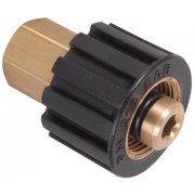 M22 Female to 1/4" BSP Female 210 Bar / 3045 Psi Brass Swivel adapter