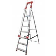 Abbey 7 Step Aluminium Safety Platform Step Ladder