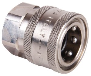 ARS220 Female Quick Release Adaptor to 3/8" BSP Female Thread - Nickel Plated Brass Body