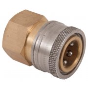 3/8" Female QR Coupler to 3/8" NPT Female - 275 Bar / 4000 Psi - Brass