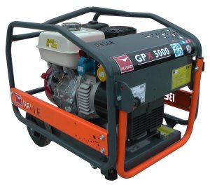 Belle GPX5000W Honda Powered 5kva / 4kw Generator with Wheels