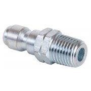 BE 1/4" Male QR to 1/4" Male 275 Bar / 4000 Psi - Plated Steel Coupler