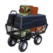 Cobra GCT300MP 300kg Tipping Garden Trolley Cart with Drop Down Sides