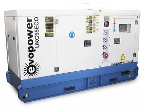 Evopower UKC55ECO 55KVA 3-Phase Cummins Powered Diesel Generator - Deep Sea Controller