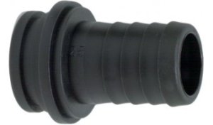 Flynut Fit Hose Barb - 1" flynut, 13mm hose barb, polypropylene