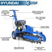 Hyundai HYTR150 420cc/14hp Petrol Trencher